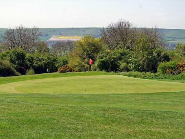 The magnificent views from the 11th green at Lewes Golf Club. 