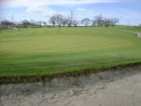 Large bunker protecting the green at Silver Birch