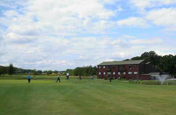 Mersey Valley's clubhouse overlooking the course