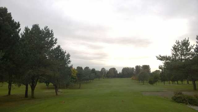 A look at the 10th tee shot at  Malkins Bank