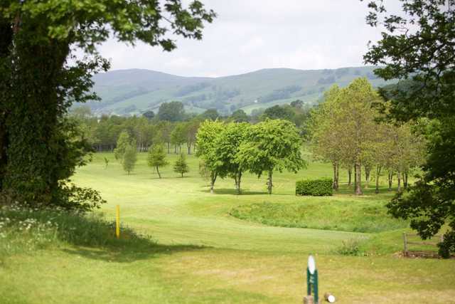 View of the fairway standing on the tee at Carus Green Golf Club