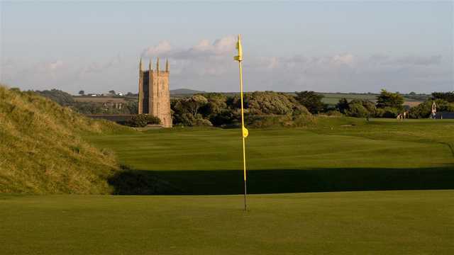 Fast links-greens at West Cornwall Golf Club