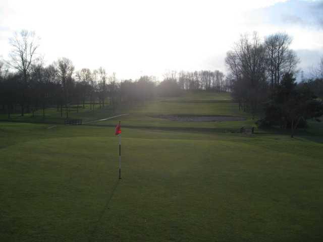 A view back down the 15th at Brandhall Golf Club