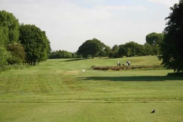 The 4th hole from the tee at Helsby Golf Course