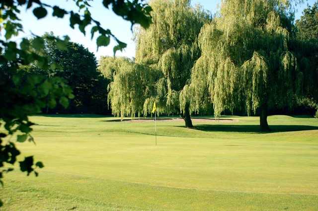 The 17th green at Coombe Wood Golf Club really highlights the beauty of the course.