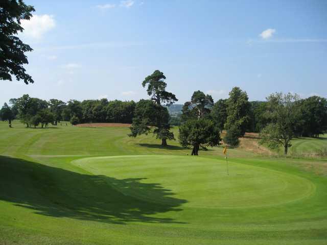The beautiful 13th green at Henlle Park Golf Club