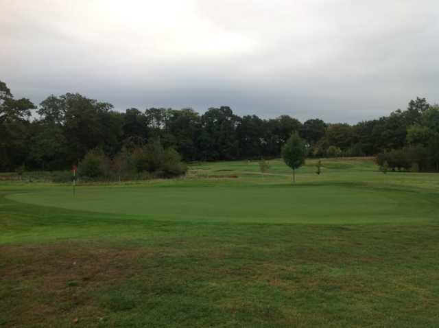 View of 9th green and surrounding scenery at Royal Ascot Golf Club