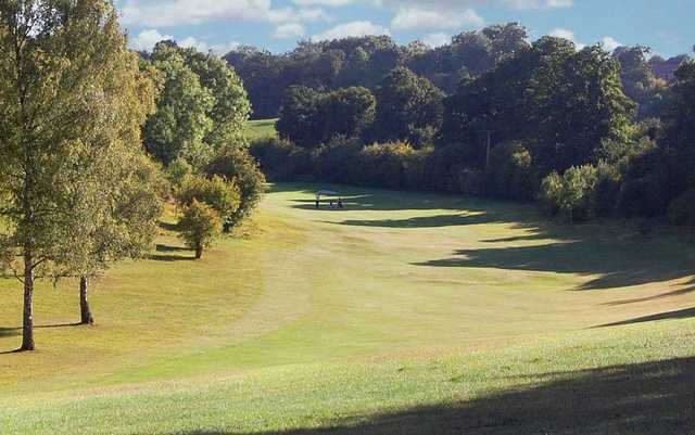The sloping 12th fairway at Reading golf course can rectify wide shots 