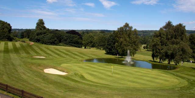 Breathtaking views await you on the 18th green of the Spitfire course at West Malling