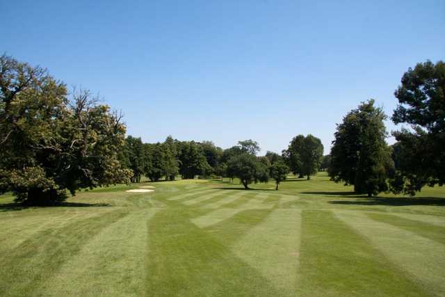 A view down the first on the Hurricane Course at West Malling