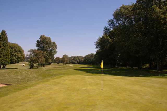 Tree lined fairways on the 16th hole on the Hurricane course at West Malling