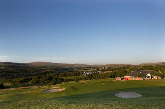 The clubhouse with views of the course at Garnant