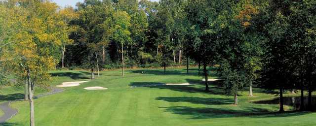 A view of the 15th hole at Fox Hollow Golf Course