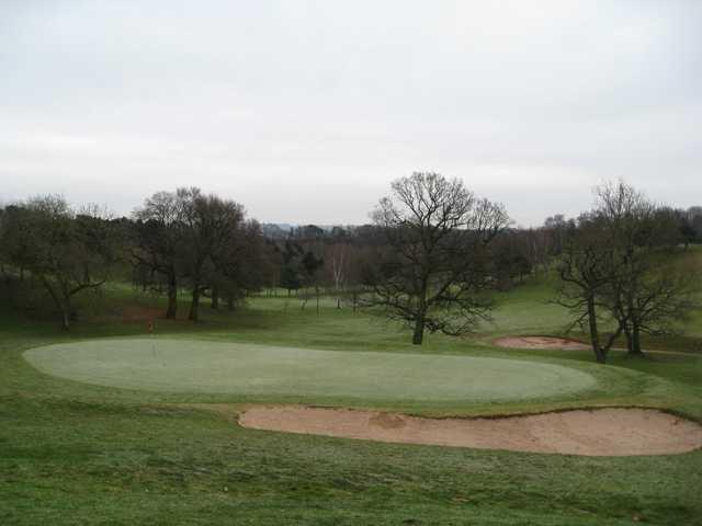 The 18th green on the Chesterton Valley Golf Course