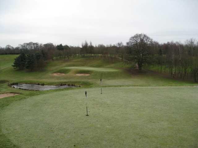 The 1st green at Chesterton Valley Golf Course