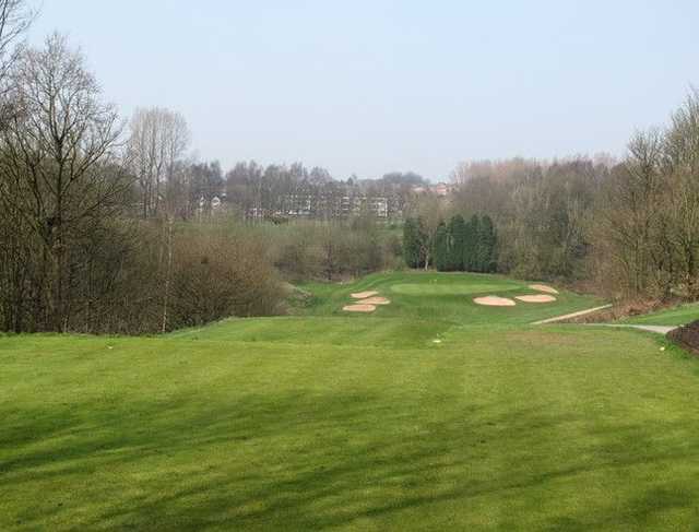 The well guarded approach to the green at Whitefield