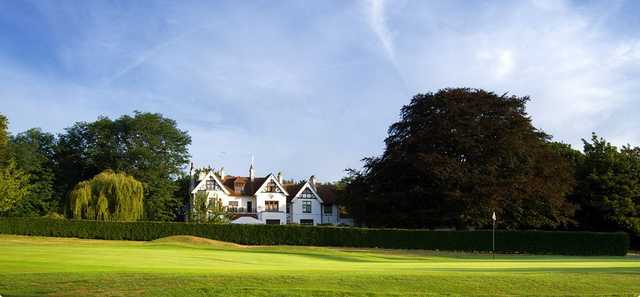 The clubhouse that overlooks the 18th at Shooters Hill