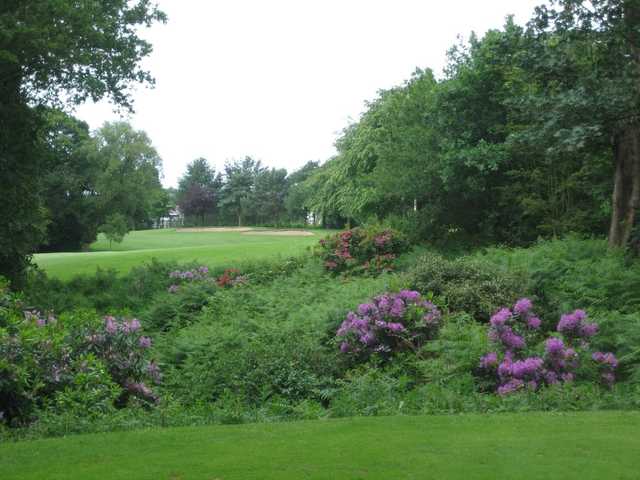 A view of a bunker guarded green at Davenport