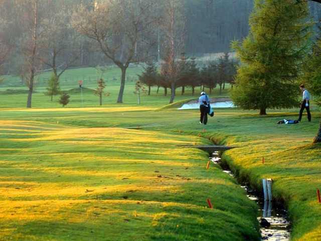 The 3rd green at Loudon Gowf Club