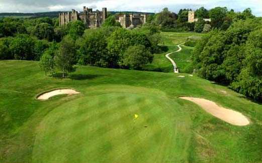 An overhead shot of the 10th hole on the Brancepeth golf course