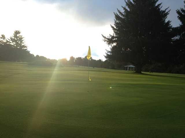 View of a green at Deme Acres Golf Course