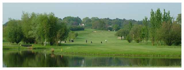 The water hazards are ever present at Dudsbury Golf Club