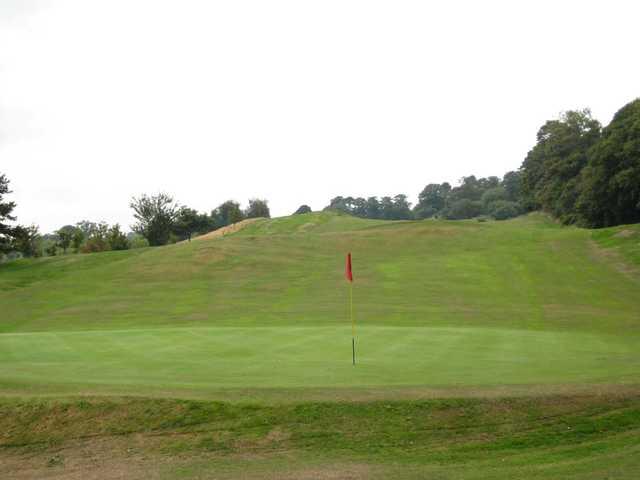 A view of the 18th green at St Deiniol Golf Course 