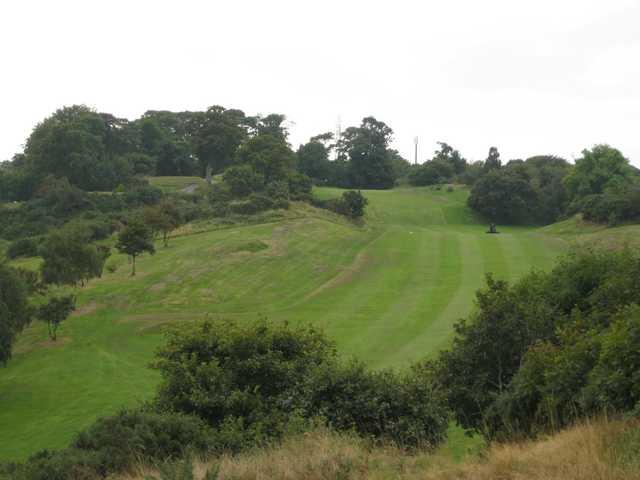 Uphill fairway at St Deiniol Golf Course