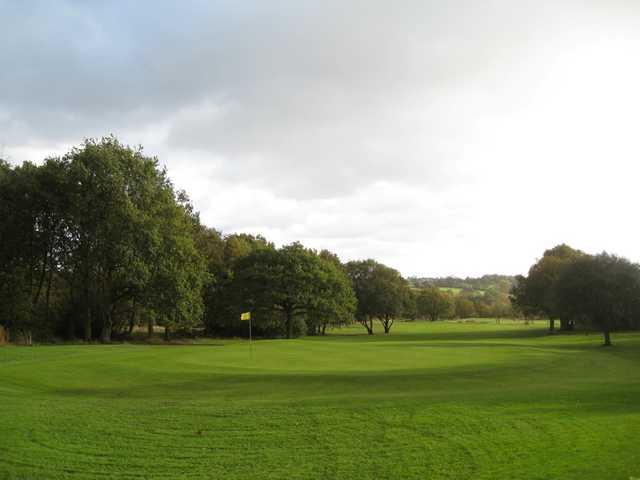 Scenic view of the 3rd green at Penn Golf Club