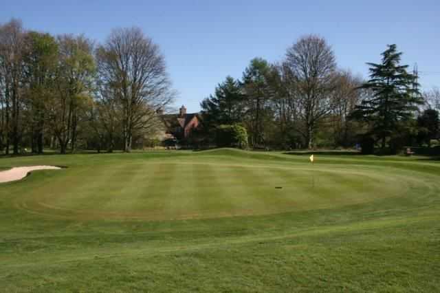 Fantastic shot of the 10th green at Hazel Grove