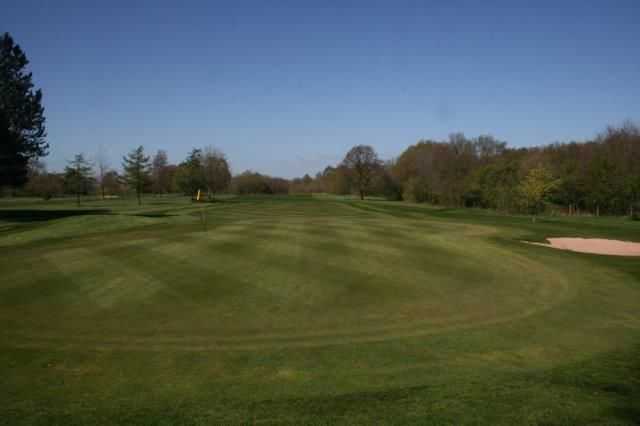 Looking back down the 13th at Hazel Grove
