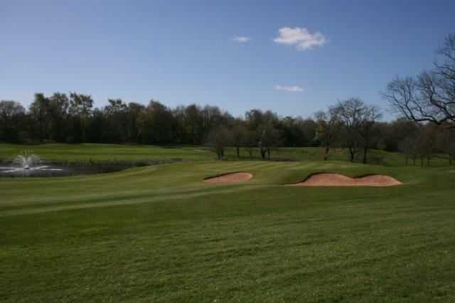 Water to the left of the 15th at Hazel Grove