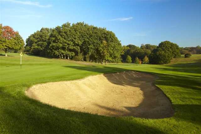 Greenside bunker at Burnham Beeches Golf Club