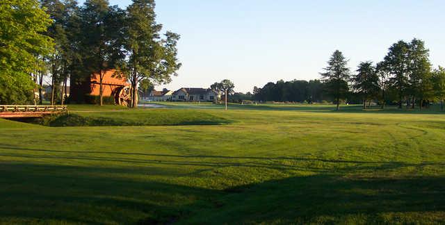 View of the 3rd fairway and green at Walnut Run Golf Course
