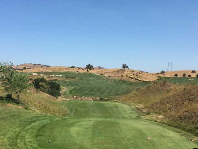 View from the 1st tee at the Lake Course at Cinnabar Hills Golf Club