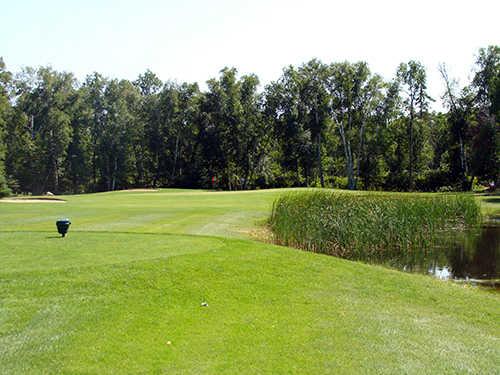 A view from a tee at Lake of the Sandhills Golf Club