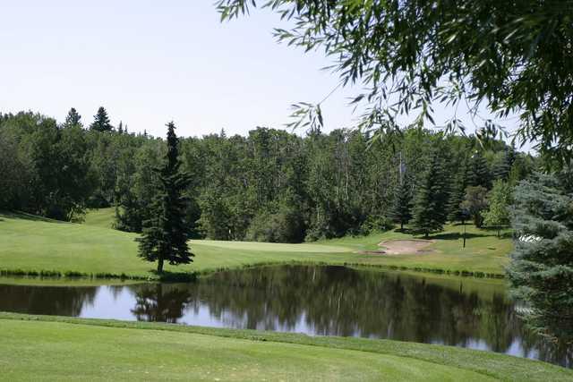 View of the 6th hole at Lacombe Golf and Country Club