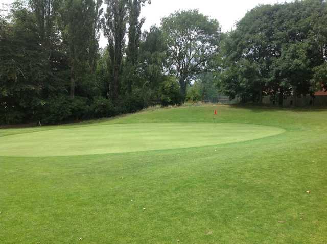 The 9th green at Harborne Church Farm Golf Club