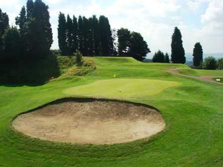 Greenside bunker at Dudley Golf Club