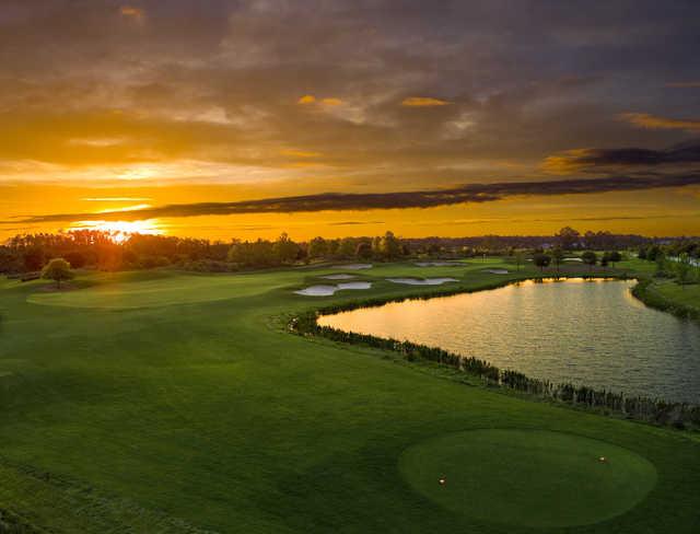 Sunset view at Harmony Golf Preserve