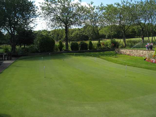 The attractive putting green at Hillsborough Golf Club