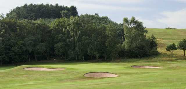 Well bunkered green at Huddersfield