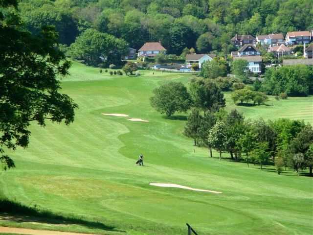 5th hole from the Devonshire course at Royal Eastbourn
