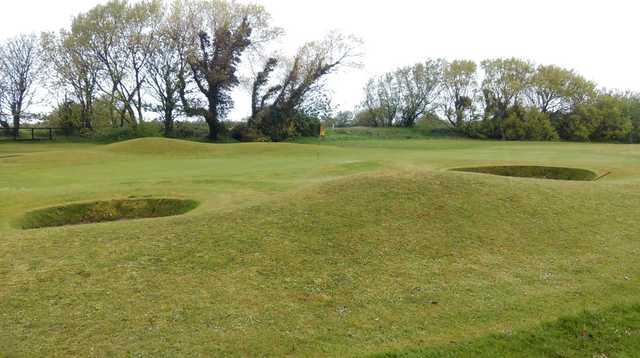 Looking onto the 18th green, at Southport Golf Links