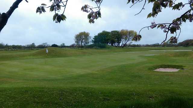 The expansive 2nd green at Southport Golf Links