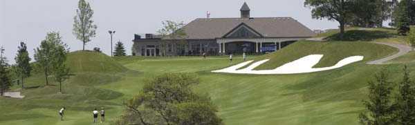 View of the finishing hole at Rebel Creek Golf Club