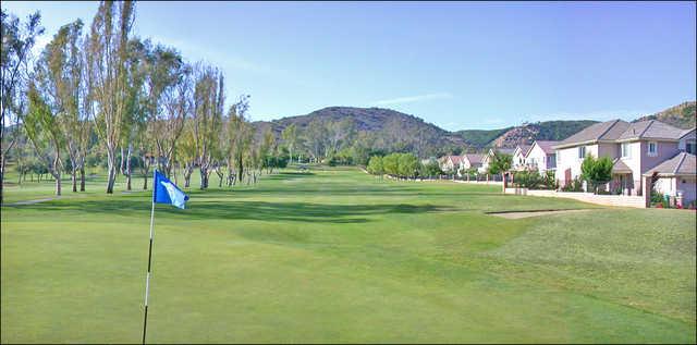 View of the first green at Castle Creek Golf Club