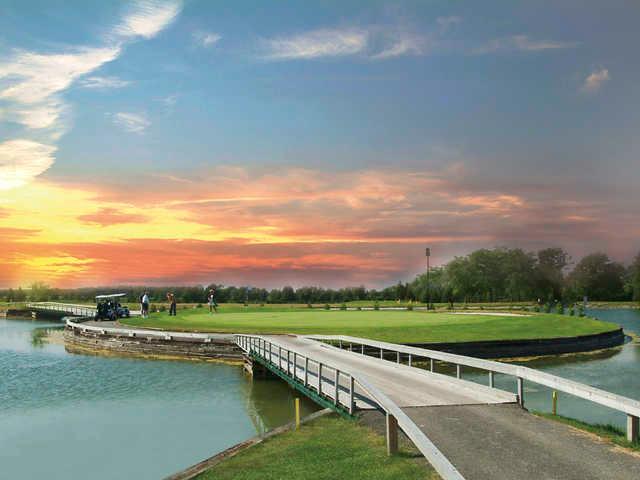 Signature island green 11th hole at Forest Golf and Country Hotel