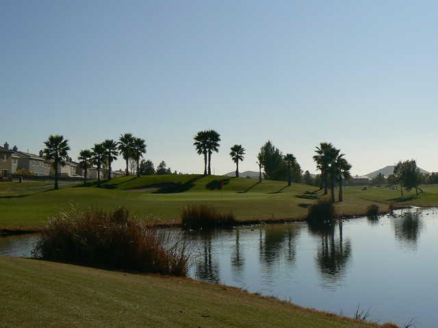View of a green at Menifee Lakes Country Club