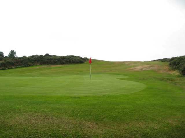 The 17th green at Holyhead Golf Club